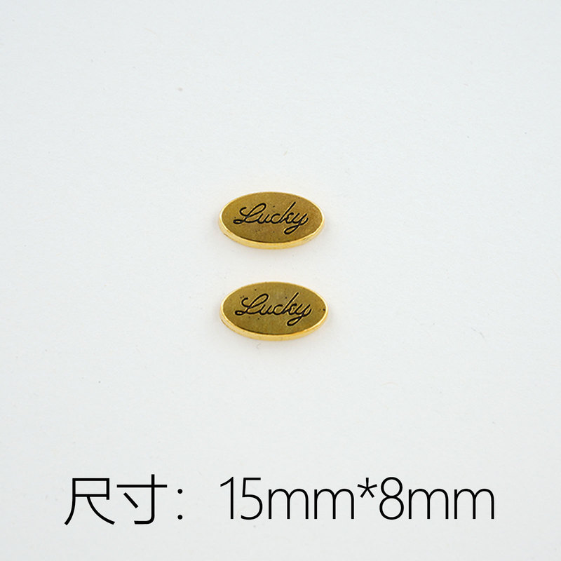热销镀金系列爱心字母kt土星合集合金diy发夹饰品贴片复古百搭|undefined