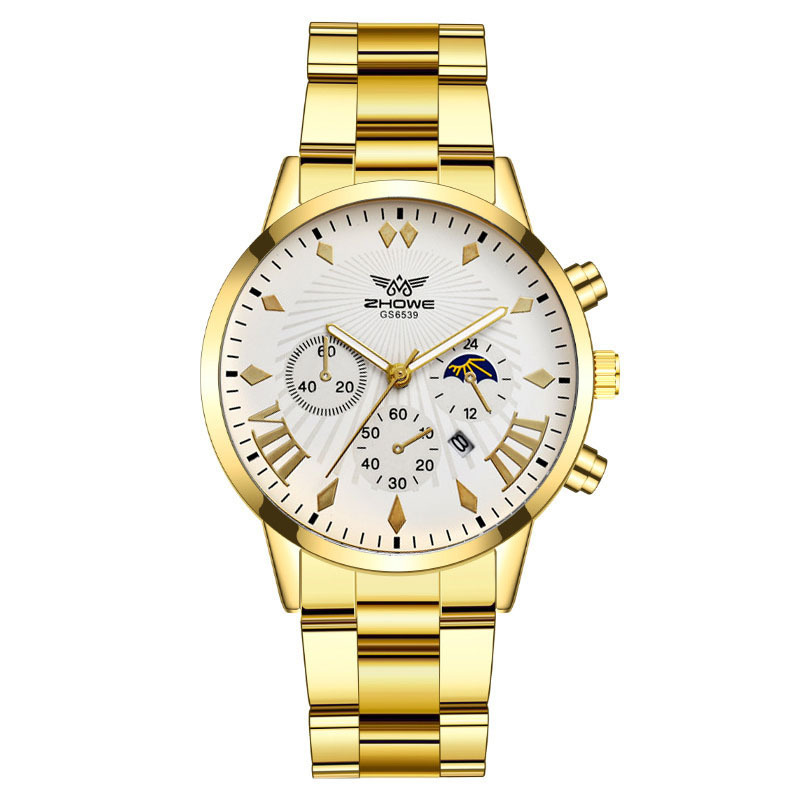 2023 nuevo reloj de correa de acero de los hombres de estilo coreano de negocios Delgado simple calendario luminoso reloj no mecánico para los estudiantes Hombres