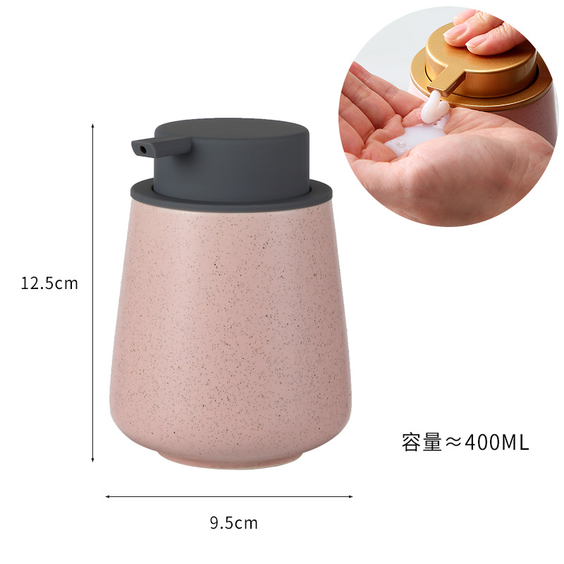 Loción gris cubierta geométrica borde redondo rosa