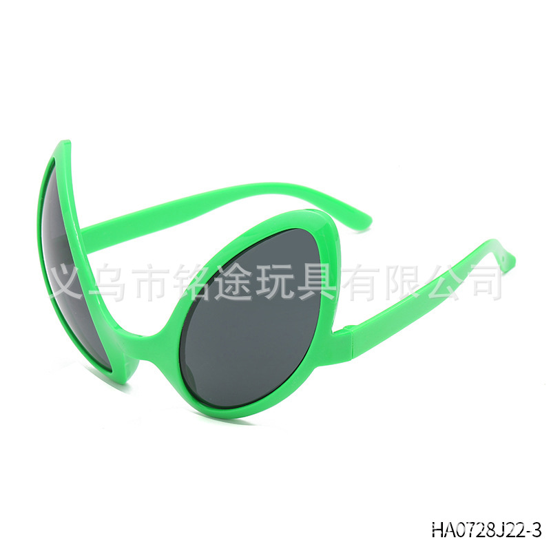 Gafas alienígenas de celebridades de Internet explosivas Gafas de sol unisex Gafas de sol de marco completo luminosas unisex Gafas de sol divertidas