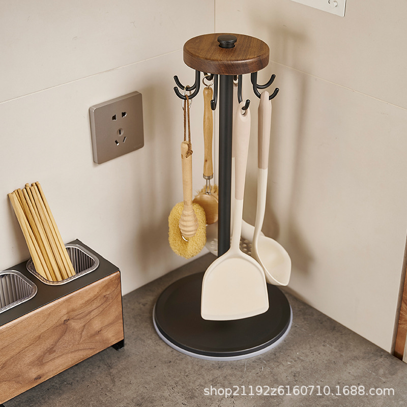 Kitchen Rotating Hook Countertop Elevated Pot Holder Rack for Cooking Utensils, Soup Spoon, Slotted Spoon, Spatula, and Kitchenware Organizer Kitchen Rotating Hook Countertop Elevated Pot Holder Rack for Cooking Utensils, Soup Spoon, Slotted Spoon, Spatula, and Kitchenware Organizer