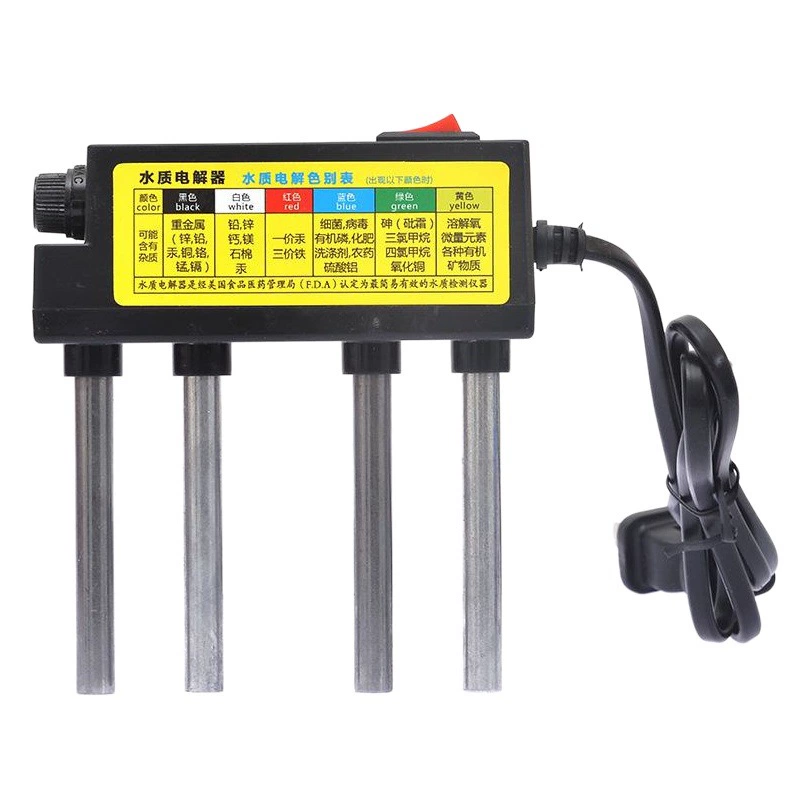 Электролизер качества воды для внешней торговли, Встроенный предохранитель, дополнительный предохранитель, вилка Европейского калибра, электролизер черного типа
