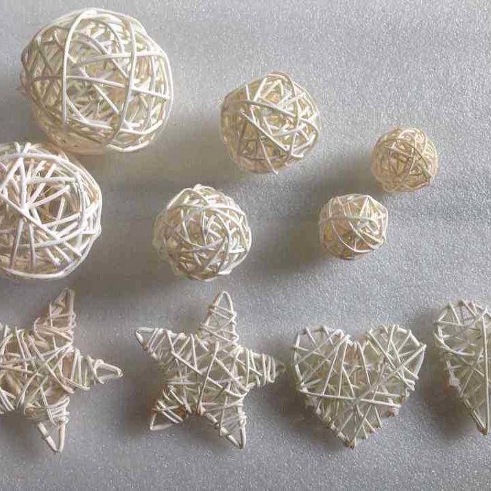 мировой мяч. Пятиконечная звезда. Любовь. Поделки из ротанга, ароматерапия, славянный шар, 3 см, игрушка для попугая, птицы, деревообрабатывающий продукт