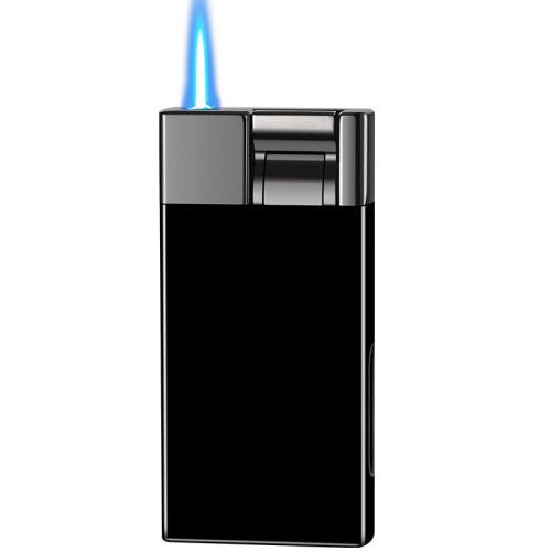 Debon upgraded lever ignition windproof lighter with transparent window for easy and powerful direct cigarette lighter
