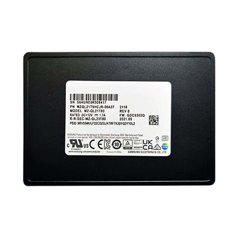 Совместимо с серверным рабочим станцией Samsung PM9A3 твердотельный диск M.2 U.2 интерфейс PCIe 4.0
