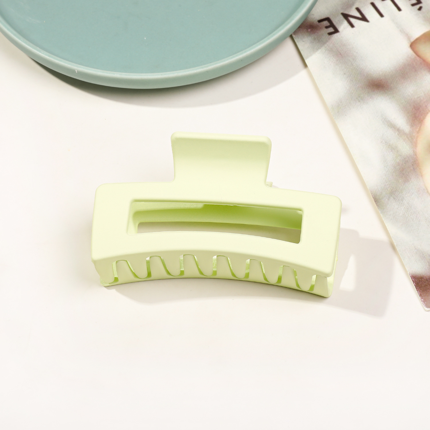 8.5cm 사각 반투명 라이트 그린 32