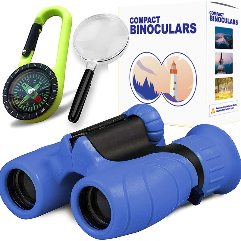 8x21 niños traje de binoculares con lupa y brújula niños y niñas regalo fábrica al por mayor image 9