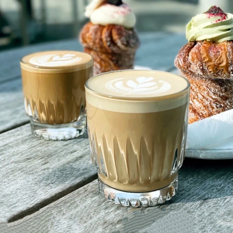 Taza de café nórdica, taza de agua de vidrio creativa, taza de jugo de leche americana, taza de latte australiana