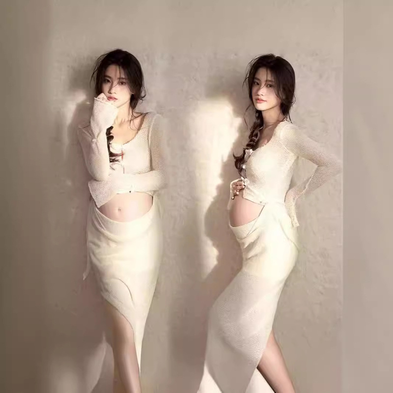 2024 Korean version of pregnant women photo clothing pregnant mother art photo clothing photo studio photo clothing