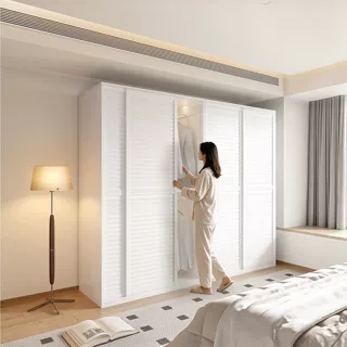 钢制衣柜推拉门家用卧室移门简易小户型衣柜儿童宝宝衣柜出租房用