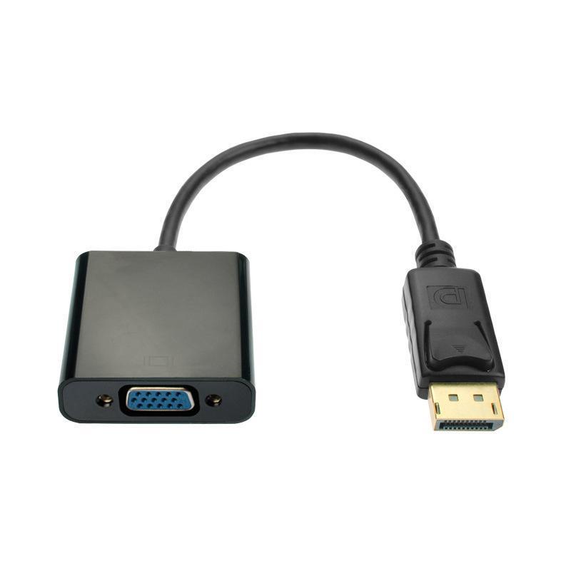 大型 dp から vga 高解像度コンバータコンピュータモニタープロジェクター DP から vga インターフェイス 1080p アダプタケーブル|undefined