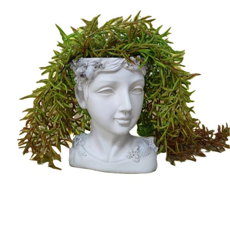 Transfronterizos hogares de almacenamiento jardín creativo cuerpo grueso de resina verde adornos decorativos hechos a mano lindos