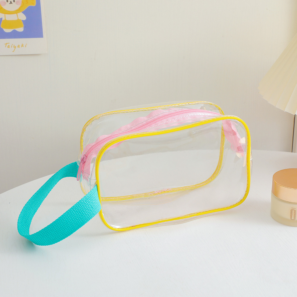 Mode Neue PVC Transparent Handtasche Einfache Kosmetische Kleinigkeiten Lagerung Taschepicture4