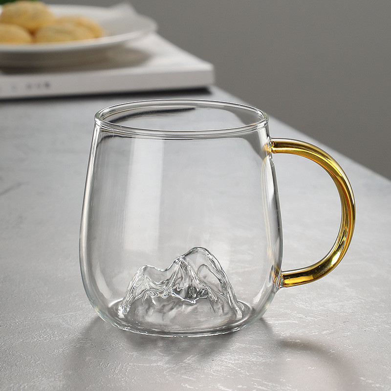 Resistente a altas temperaturas oficina en el hogar vista montaña taza de hongos colorido nicho de diseño de alta calidad taza de café de leche taza de agua