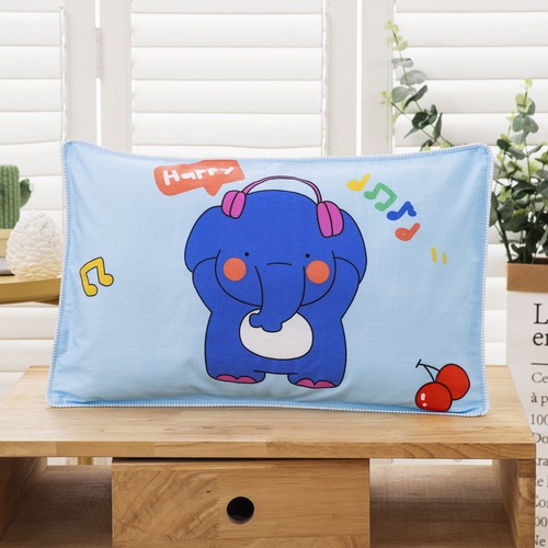 Children's pillowcase pure cotton one pack 40×60 cartoon kindergarten pillowcase single cotton pillow cover 30×50