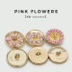 Pink Metal Buttons, Flowers, Rope Buttons, Outwears, Sweaters, Suit Decorative Buttons, Outwear Buttons, Fur Double Buttons