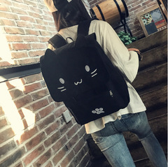 批發日系呆萌立體貓咪大容量書包軟妹子粉嫩可愛卡通雙肩包背包女