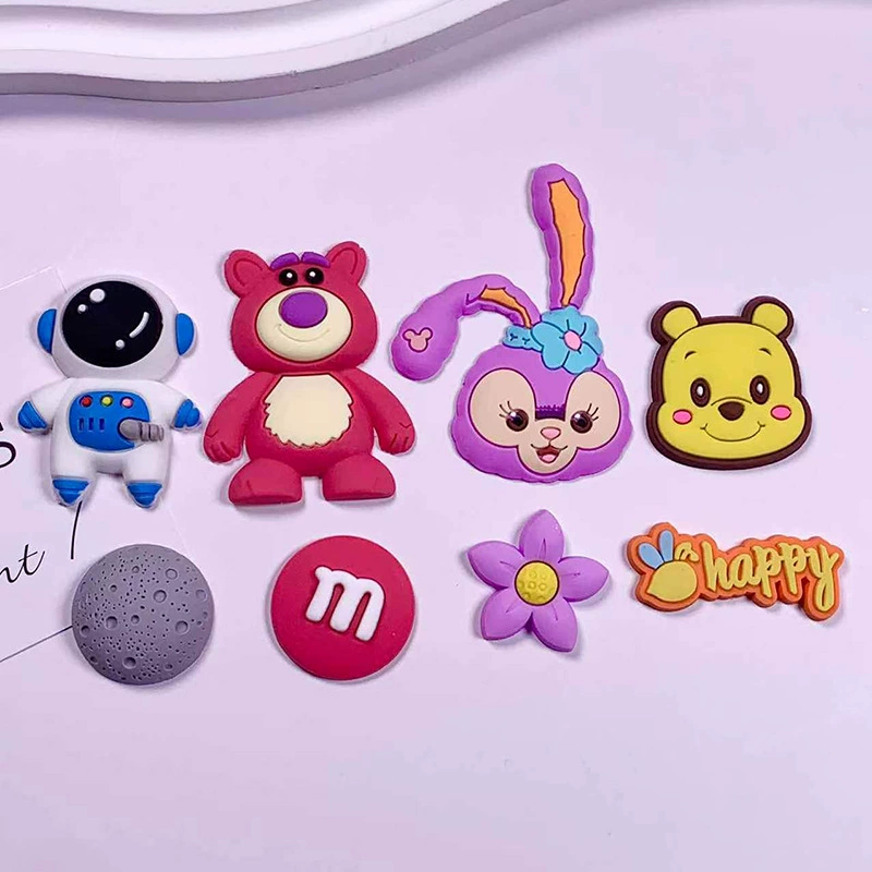 Мягкие резиновые фигурки Винни-Пуха и Лотсо, аксессуары для рукоделия, декор для чехлов на телефон, канцелярских товаров, коробок, нашивки, пряжки для обуви, трансграничная торговля