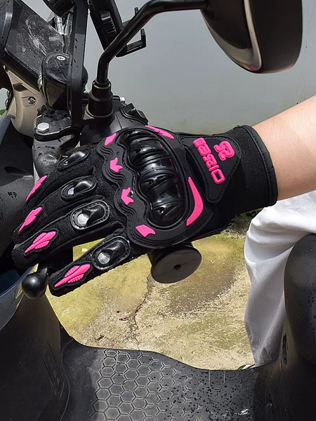 Cross-Border Women's Off-Road Motorcycle Anti-Fall, Anti-Slip, Breathable Mountain Bike Summer Racing Motorcycle Full-Finger Gloves