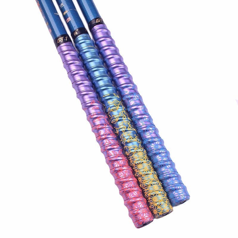 Gradient Ribbed Handle Grip Tape For Badminton Rackets Anti Slip Sweat Absorbing Elastic Printed Band Sports Outdoor_voghion.com