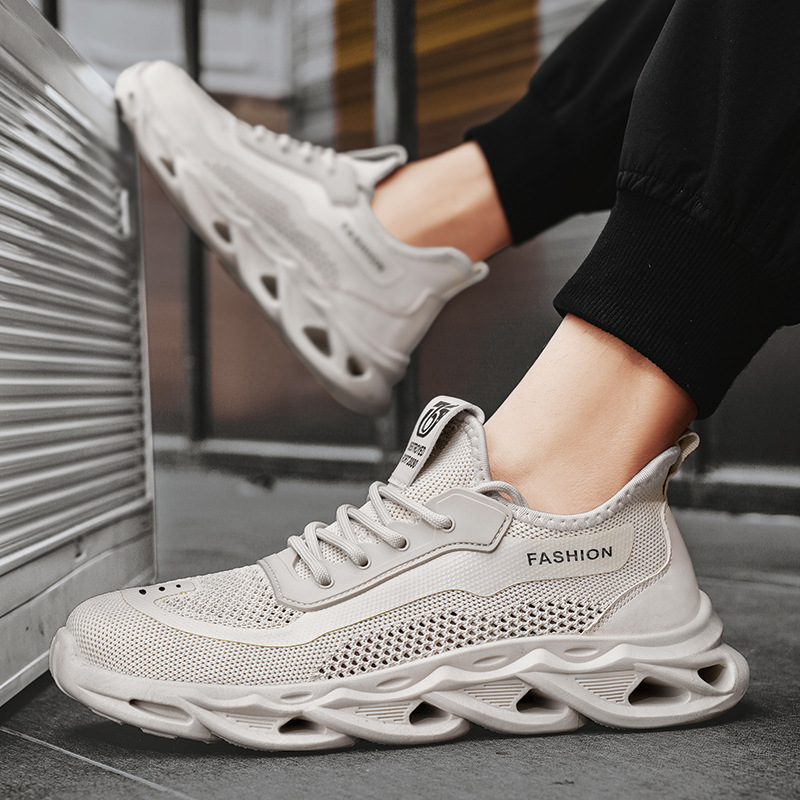 Zapatos de hombre 2025 transfronterizo Amazon verano nuevo estilo simple viento volador moda deportes ocio zapatos de hombre comercio exterior al por mayor