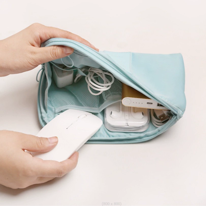 Производитель оптовых товаров для путешествий Зарядное устройство зарядное устройство для передачи данных кабель для наушников цифровой пакет большой емкости водонепроницаемый сумка для хранения