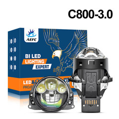 ハイパワー90w 2光レンズ3インチ3レーザー効果3直射遠近一体超明るい自動車LEDヘッドライト