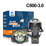 大功率90W双光透镜3寸3激光效果3直射远近一体超亮汽车LED大灯