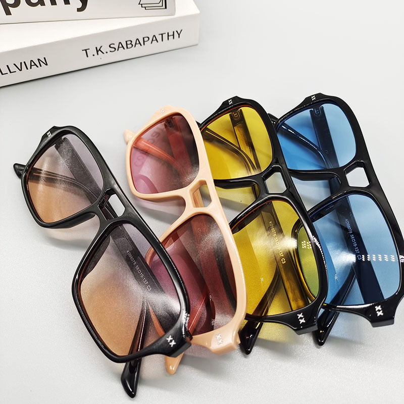 Geometric Pattern Women'S, Men'S, Unisex Gender Vintage Style Geometric UV400 Protection Resin Square Full Frame Women's Sunglasses