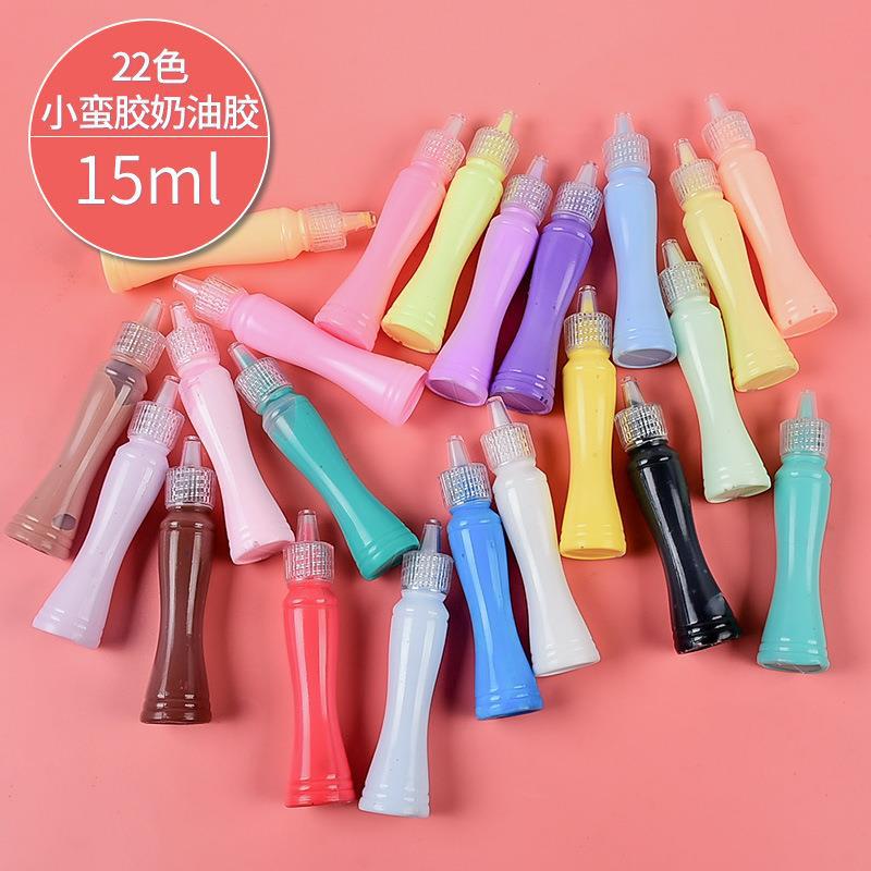 Cream glue small waist simulation jam mobile phone shell diy material homemade stationery box mobile phone shell food play 15ml