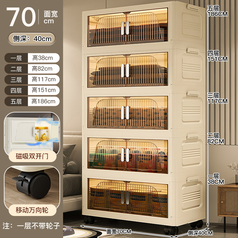 Estante de almacenamiento de carrito pequeño Estante de almacenamiento de piso de cocina Estante de almacenamiento multicapa Estante de almacenamiento móvil Estante de almacenamiento de bocadillos dormitorio infantil