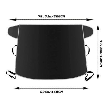 Car Snow Shield Thickened Front Car snow shield - vinyl-reflective-edging