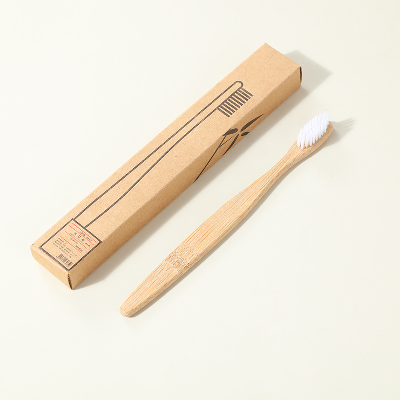 竹子牙刷白色刷毛