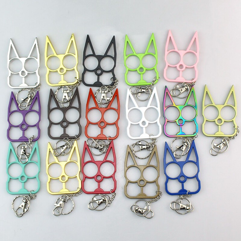 Cross-border survival finger knife multi-functional keychain, Justice Cat two-finger clip, emergency window breaker, outdoor self-defense equipment Cross-border survival finger knife multi-functional keychain, Justice Cat two-finger clip, emergency window breaker, outdoor self-defense equipment
