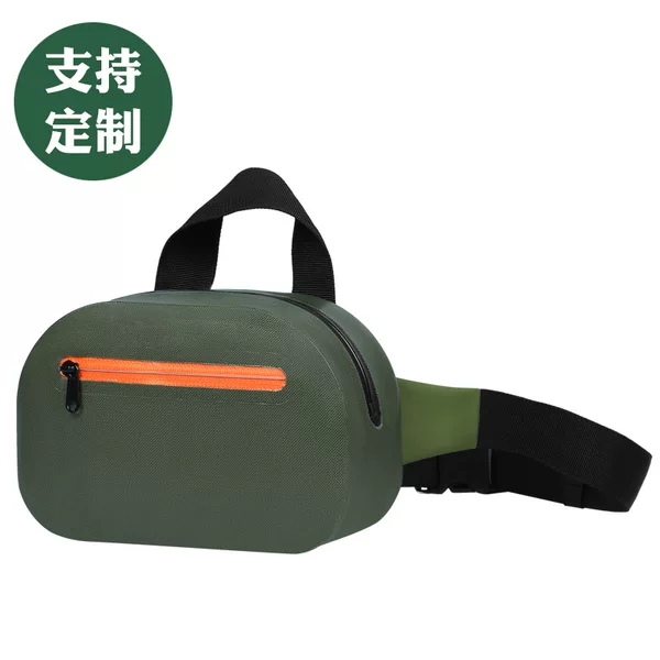 Amazon outdoor sports and fitness waterproof bag, lightweight rainproof waist bag for camping and cycling, multifunctional storage chest bag