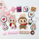 Cartoon Labubu Labu Soft Rubber Jewelry Accessories Mobile Phone Shell Water Cup Decoration Patch Hole Shoes Patch