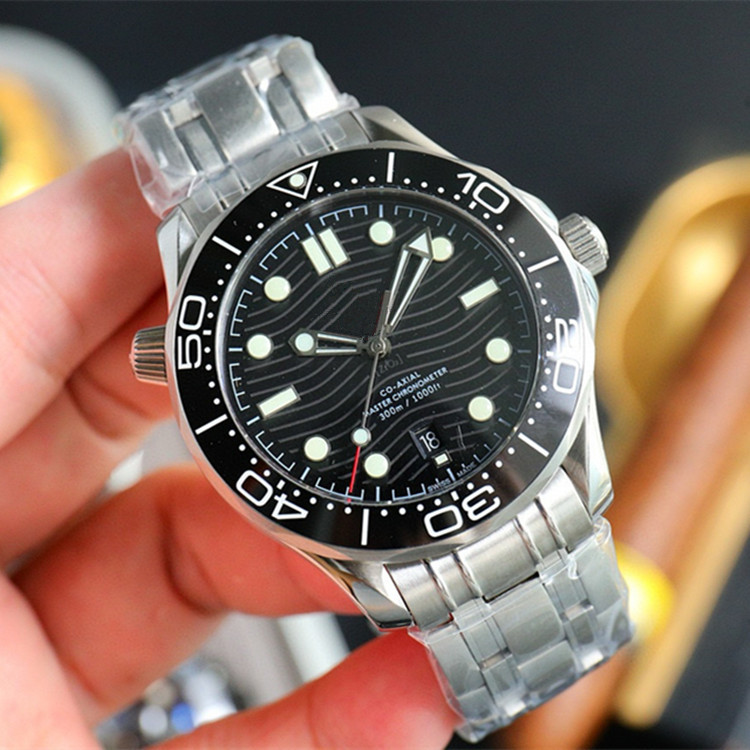Oujia Haima 300 Automatic Steel 3 Diving Waterproof Luminous Mechanical Ceramic Ring Steel Band Watch Men's Wrist Watch