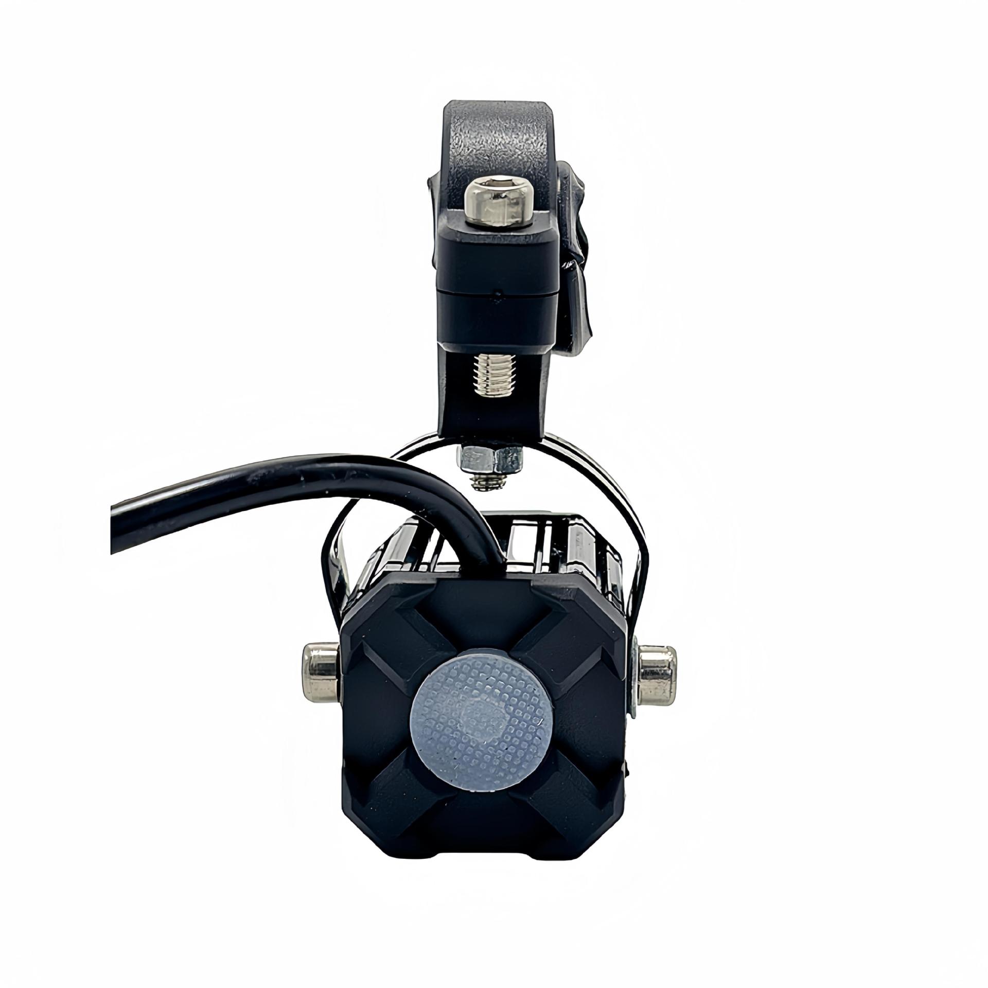 Cross-Border Motorcycle Spotlight Waterproof High-Brightness White and Yellow Light Motorcycle Headlight Square Steel Cannon Electric Vehicle High and Low Beam