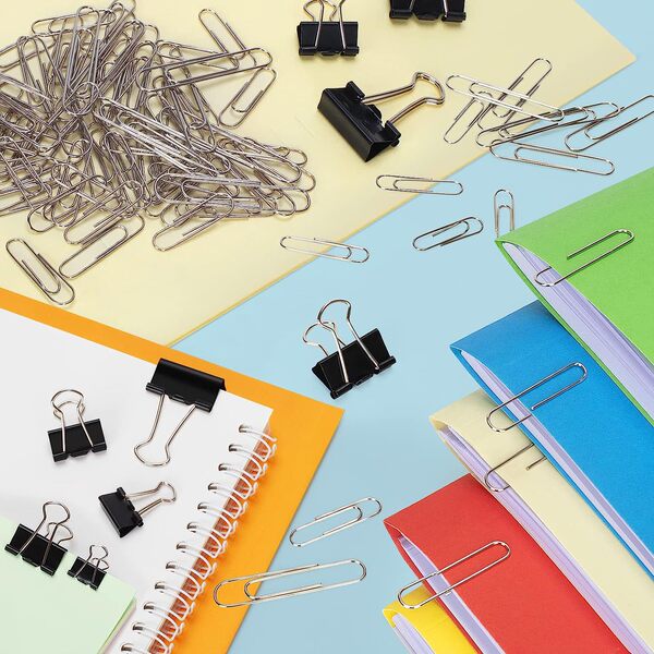 Creative metal bill clip office stationery black long -tail clip…