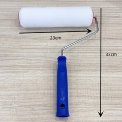 9-inch fine-haired short-haired epoxy floor paint roller brush solvent-resistant paint coating seamless and non-falling hair