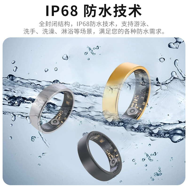 Emotional waterproof smart ring, tracks heartbeat, monitors oxygen level, R03 model, bluetooth