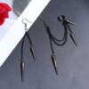 Retro earrings, fashionable ear clips, wish, suitable for import, European style, punk style