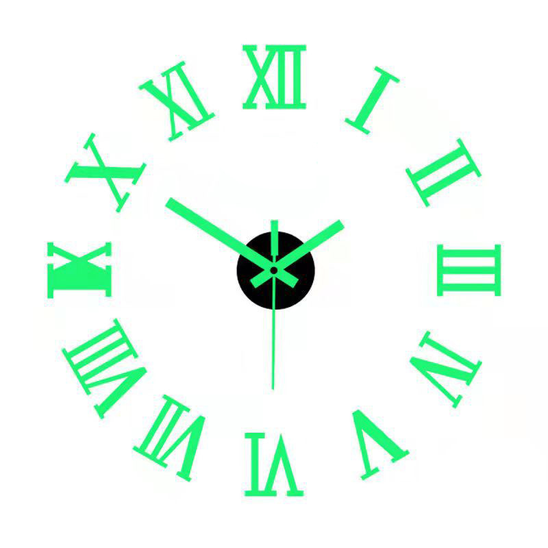 Creativo, simple, personalidad, luminoso, reloj digital, reloj de pared silencioso de acrílico, sala de estudio, pegatinas de pared, reloj