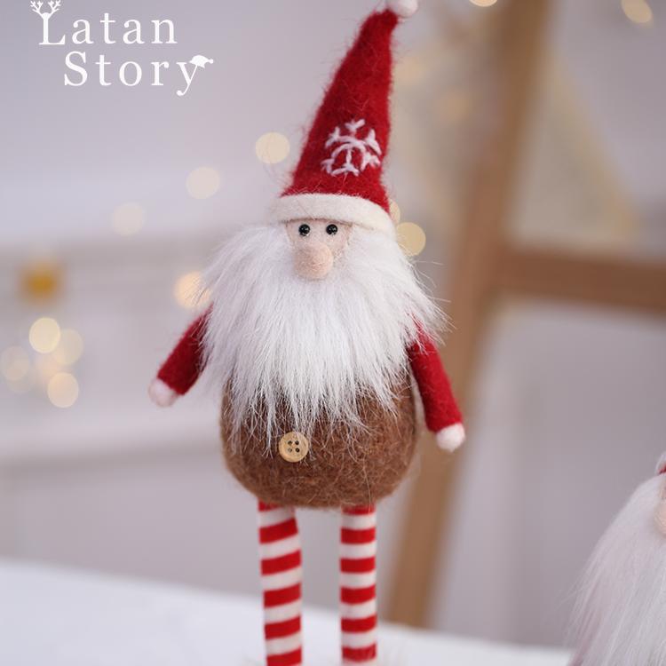Decoraciones navideñas escenas navideñas árboles adornos vestir Santa rojo pequeño colgante Amazon al por mayor