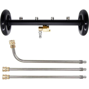Dual-function chassis washer 16 inch surface cleaner high pressure car Bottom Wash Road water broom 4000psi