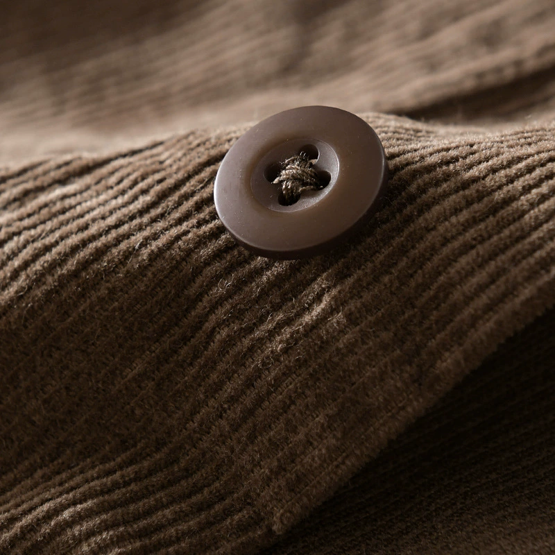 Autumn corduroy comfortable jacket for leisure, oversize