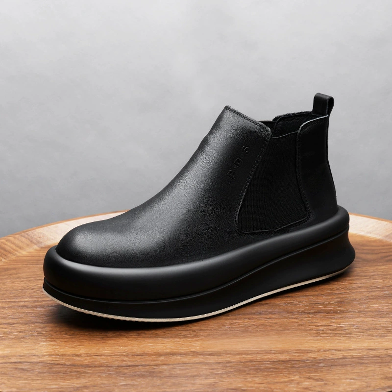 Производители напрямую поставляют зимние плюшевые ботинки Челси с толстой подошвы