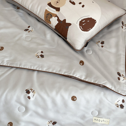Tencel summer quilt, summer cooling quilt, summer ice silk cool feeling, high-end kindergarten cartoon class A air-conditioning quilt for babies and children