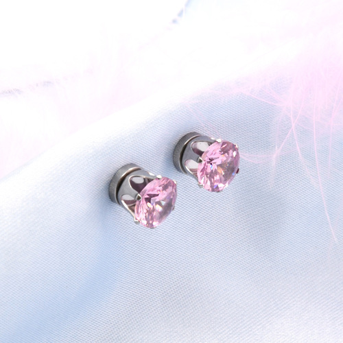 Simple mini versatile colorful super flash zircon ear clip ear bone nail cochlear nail magnetic suction non-pierced ear bone clip ear nail