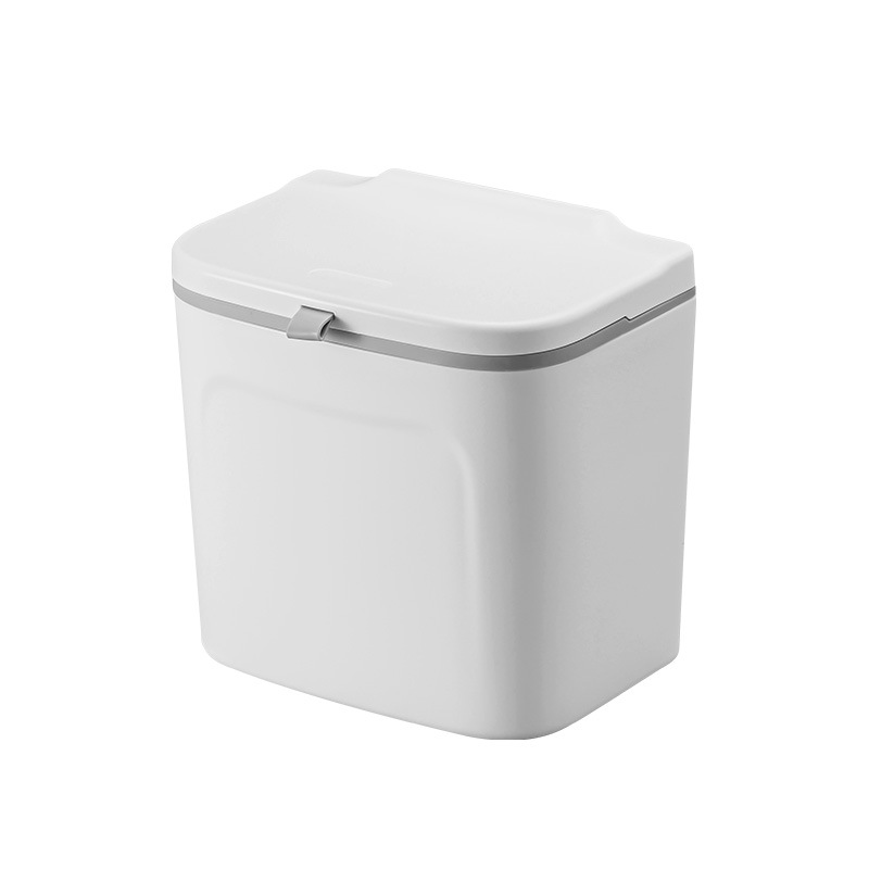 Bote de papel montado en la pared del inodoro Bote de la canasta Bote de la caja de almacenamiento sin perforaciones